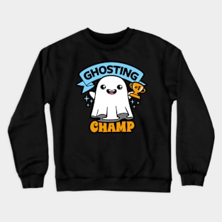 Funny Original Cute Kawaii Ghost Ghosting Champion Meme Crewneck Sweatshirt